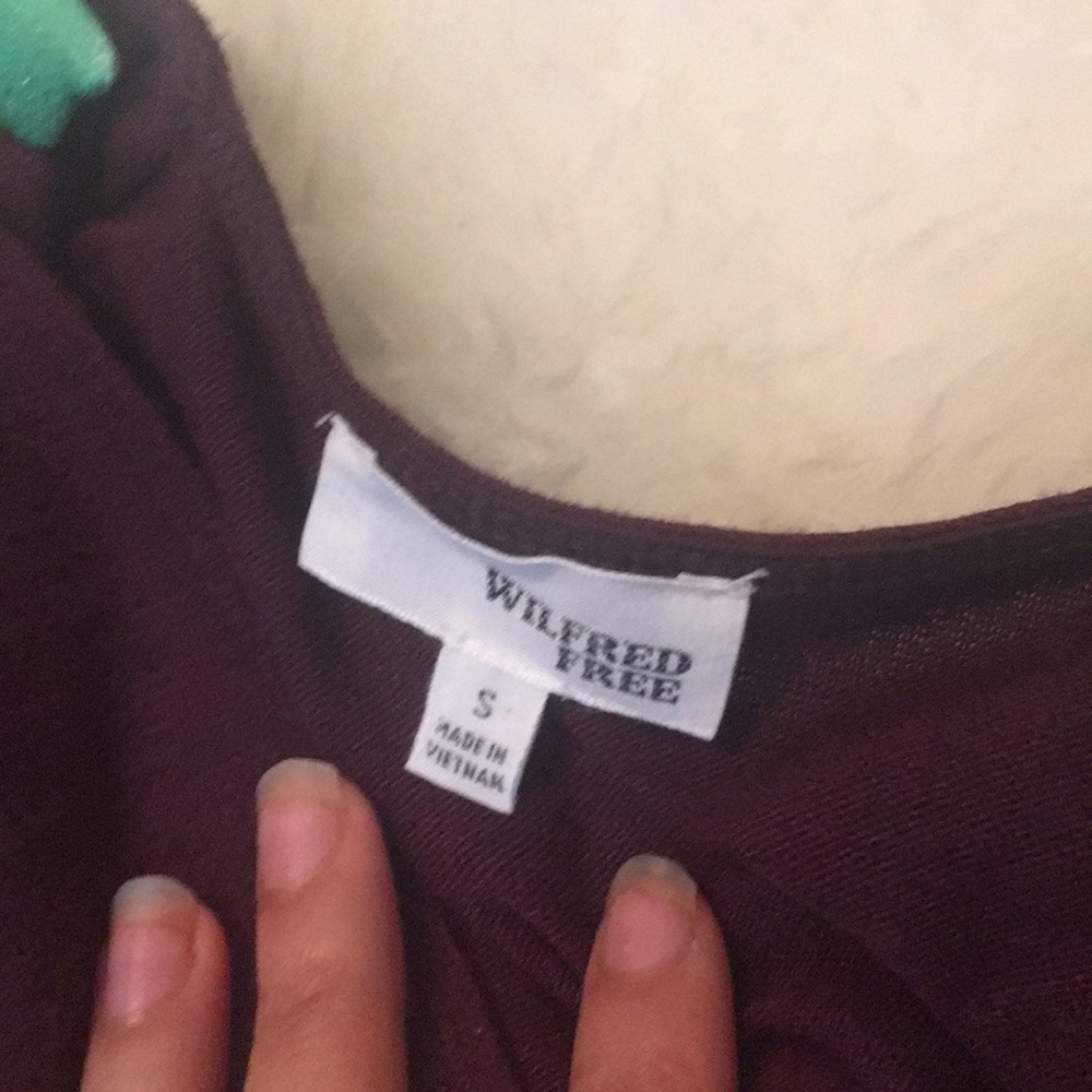 Wilfred free Abby dress from aritzia in plum - Picture 5 of 6